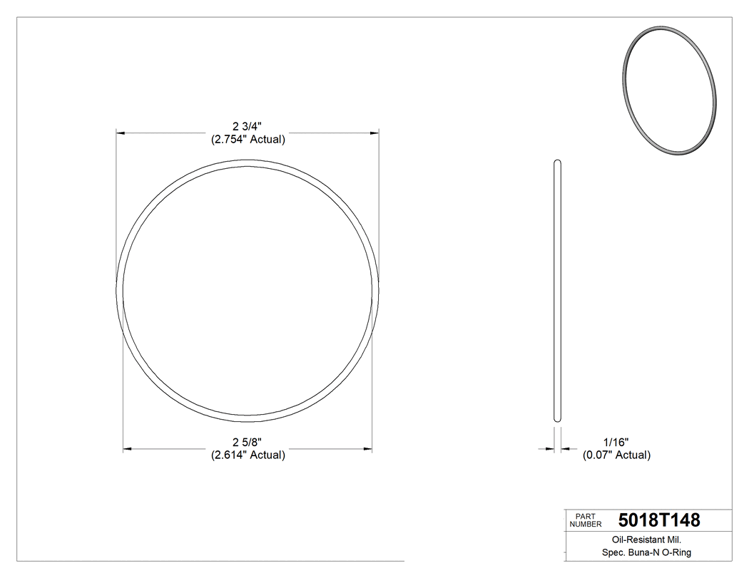 Technical drawing - 5018T148